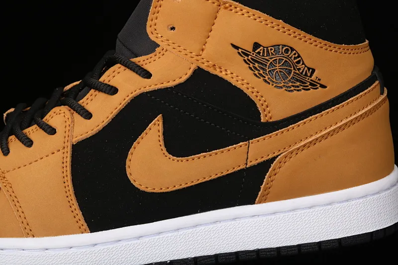 All categories Air Jordan Jordan series basketball shoes Air Jordan 1 Mid G version pure original Air Jordan 1 Mid AJ1 Joe 1 wheat color China basketball shoes DB5453-700